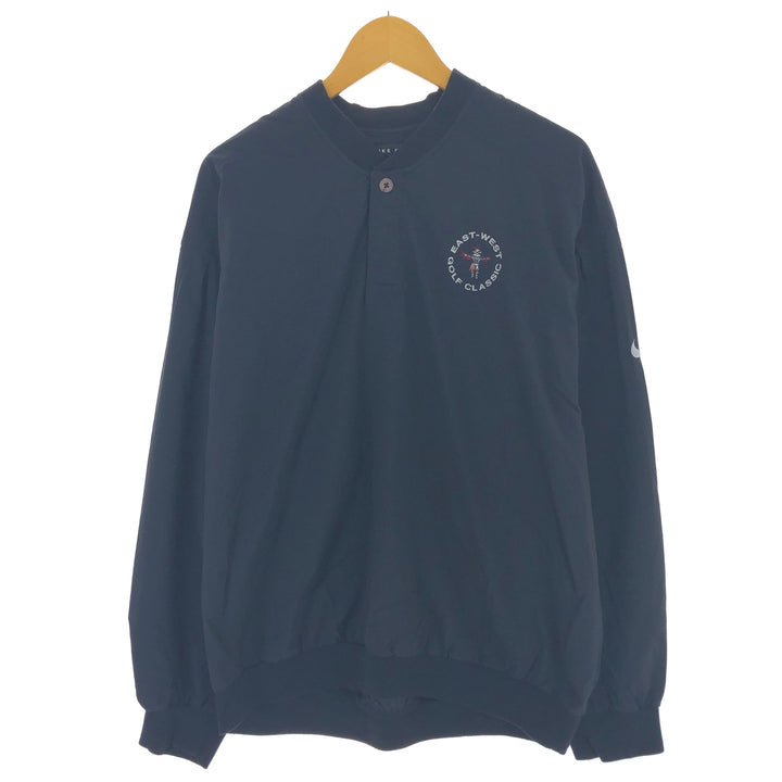 90'S Nike Golf Henley Nylon Pullover Men's L Size Vintage /eaa496216