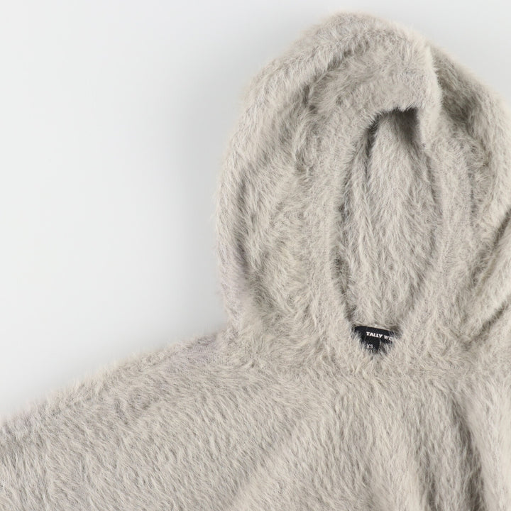 TALLY WEIJL Shaggy knit hoodie for women, size XS /eaa496407