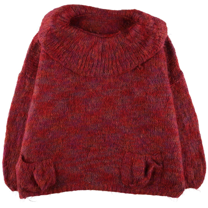 Off-turtleneck wool knit sweater for women, equivalent to XL / eaa496432
