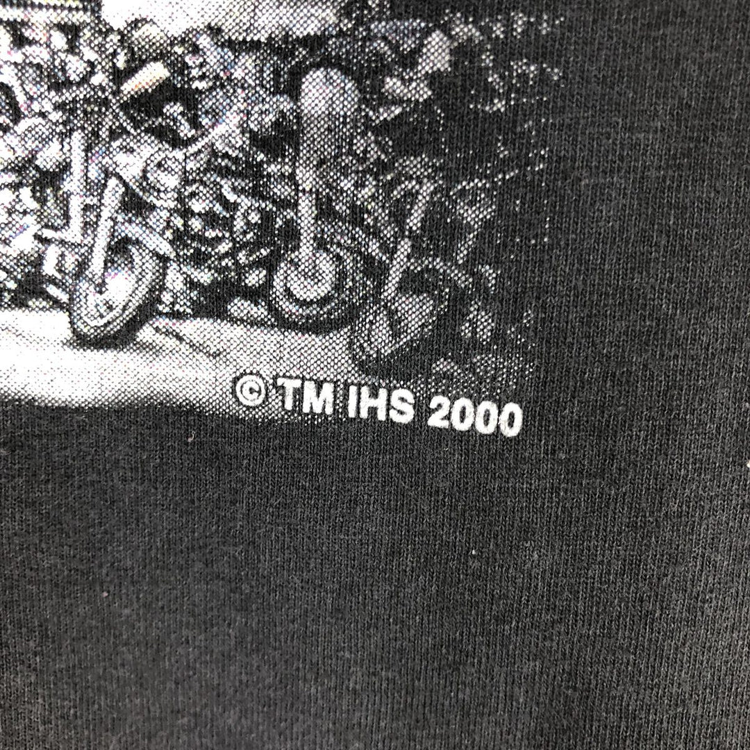 00'S MURINA Long Sleeve T-Shirt Made in USA Men's M Size cotton black type Vintage Second Hand