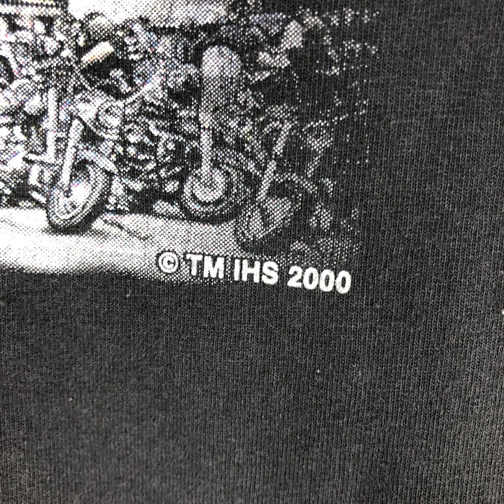 00'S MURINA Long Sleeve T-Shirt Made in USA Men's M Size cotton black type Vintage Second Hand