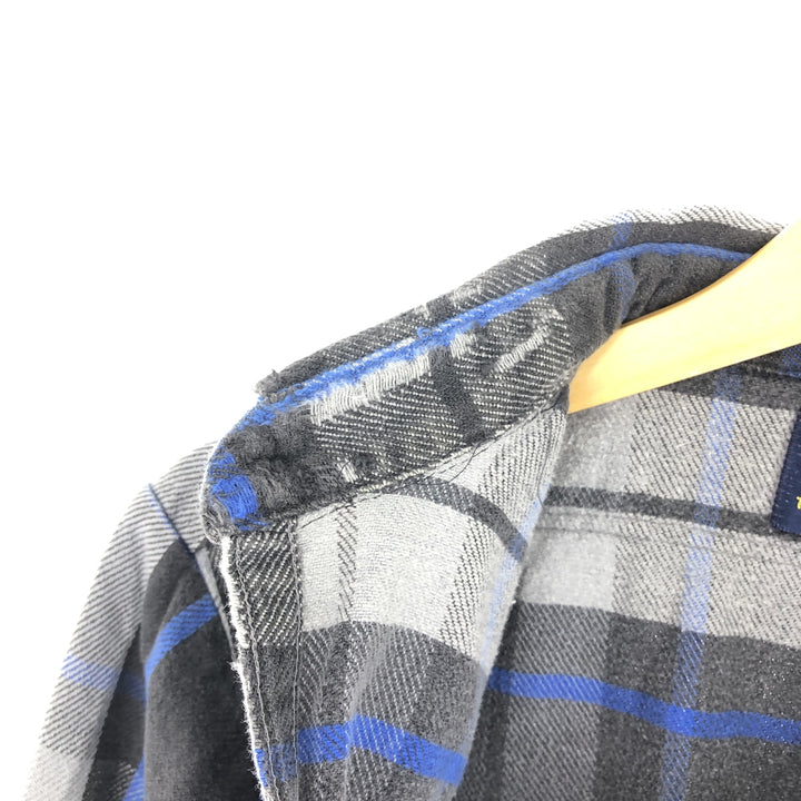 90'S Osh Kosh long sleeve heavy flannel check shirt made in USA, men's size L / eaa496510