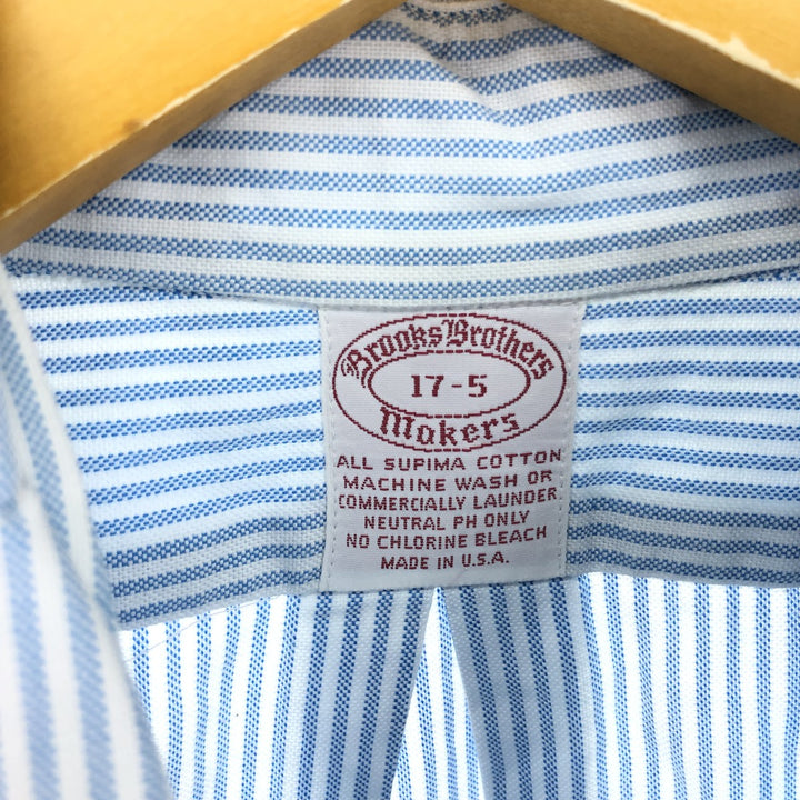 80s-90'S Brooks Brothers MAKERS Long Sleeve Button-Down Striped Shirt Made in USA Men's XL Vintage /eaa496534