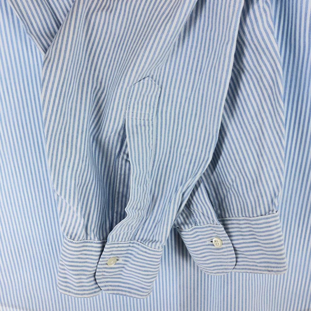 80s-90'S Brooks Brothers MAKERS Long Sleeve Button-Down Striped Shirt Made in USA Men's XL Vintage /eaa496534