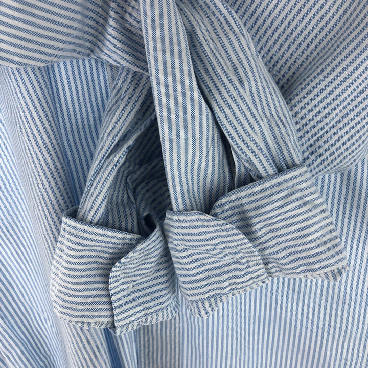 80s-90'S Brooks Brothers MAKERS Long Sleeve Button-Down Striped Shirt Made in USA Men's XL Vintage /eaa496534