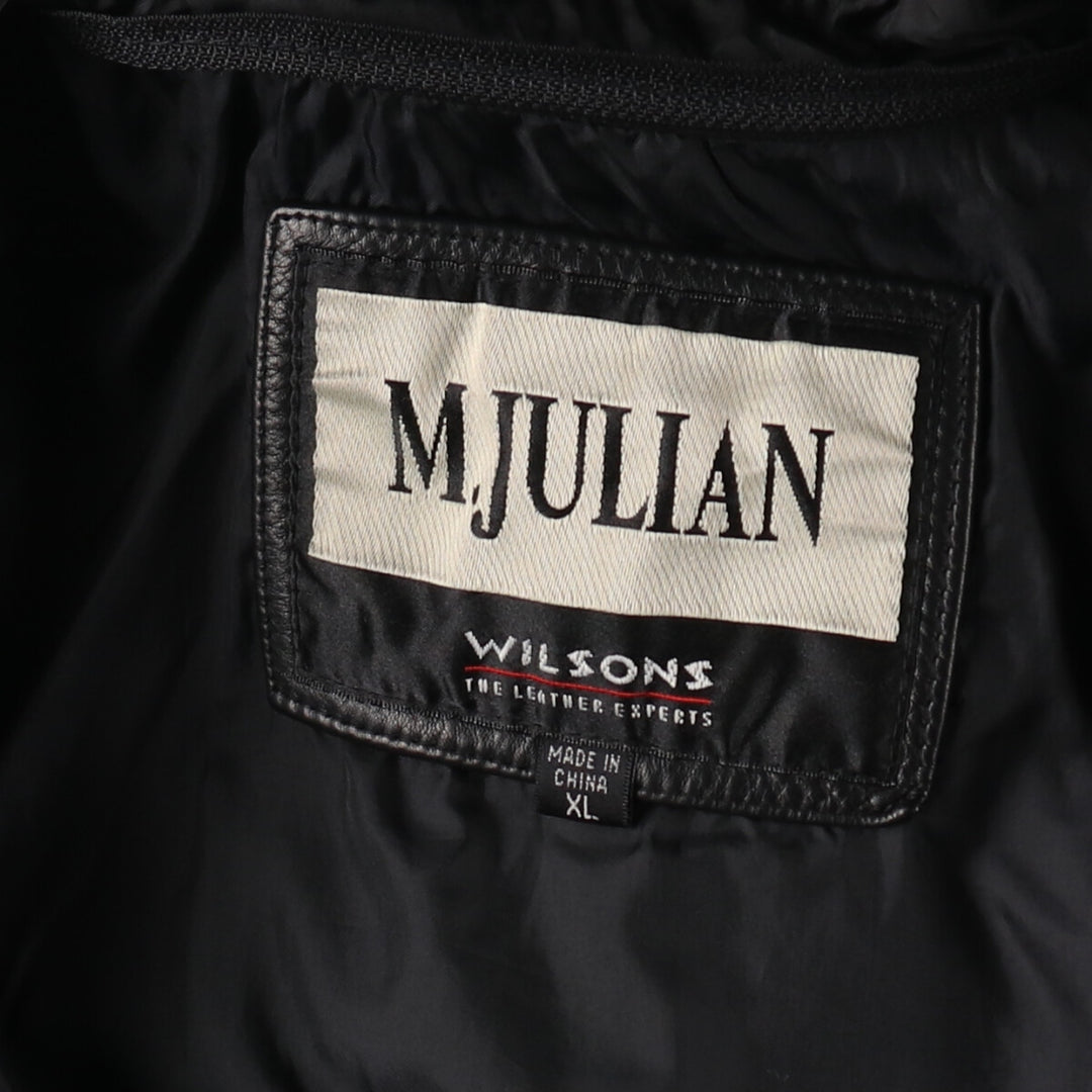 WILSONS M.JULIAN THINSULATE Leather Car Coat Men's XL Size /eaa496639