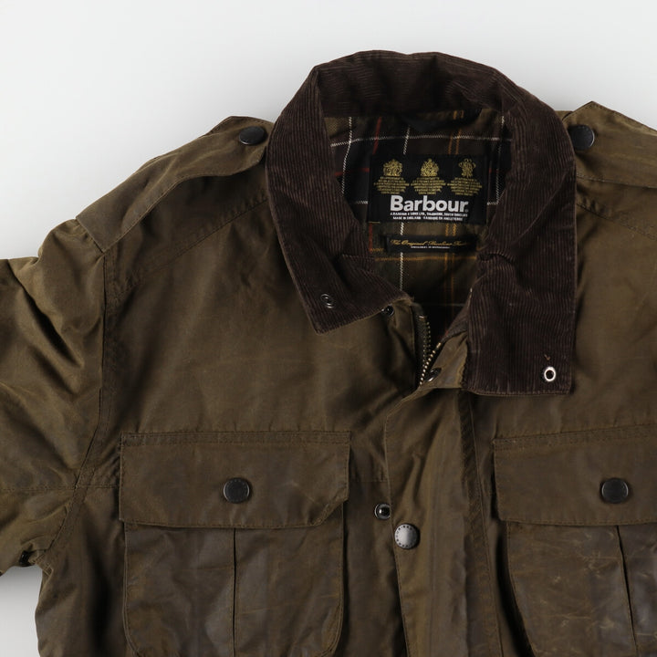 00s~ Barbour TROOPER 3 Warrant Waxed Cotton Oiled Jacket Made in the UK Men's M size /eaa496649