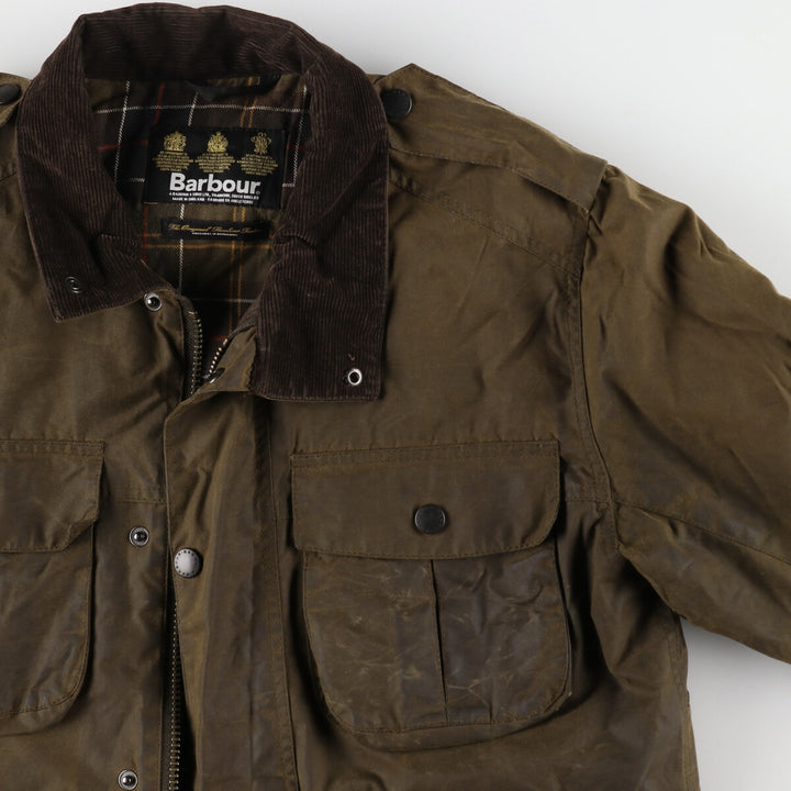 00s~ Barbour TROOPER 3 Warrant Waxed Cotton Oiled Jacket Made in the UK Men's M size /eaa496649