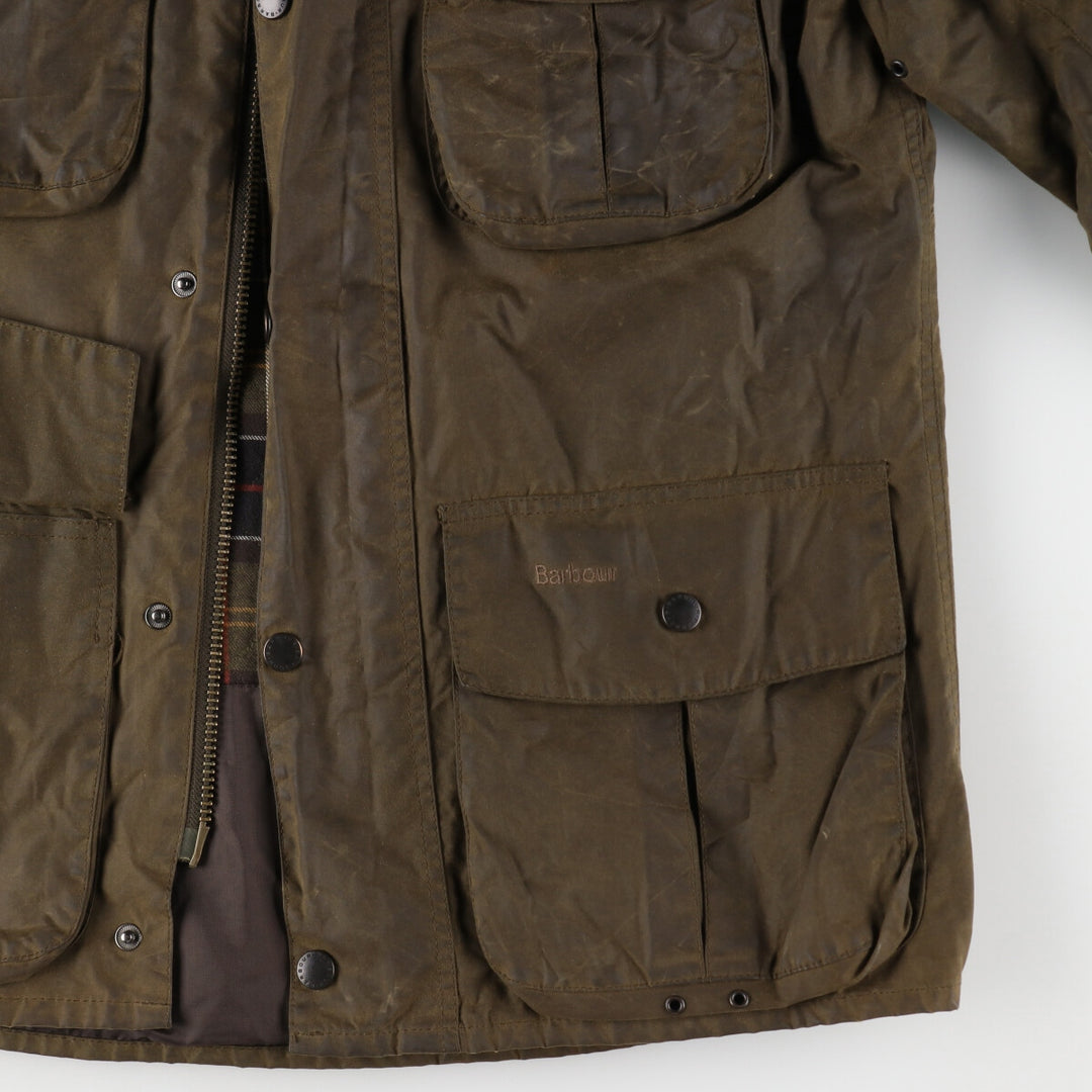 00s~ Barbour TROOPER 3 Warrant Waxed Cotton Oiled Jacket Made in the UK Men's M size /eaa496649