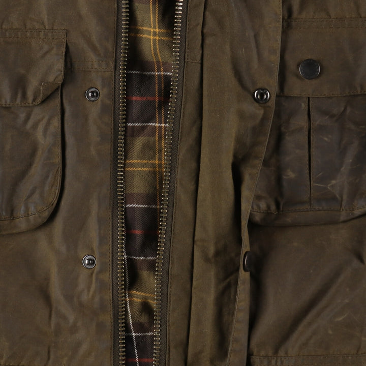 00s~ Barbour TROOPER 3 Warrant Waxed Cotton Oiled Jacket Made in the UK Men's M size /eaa496649