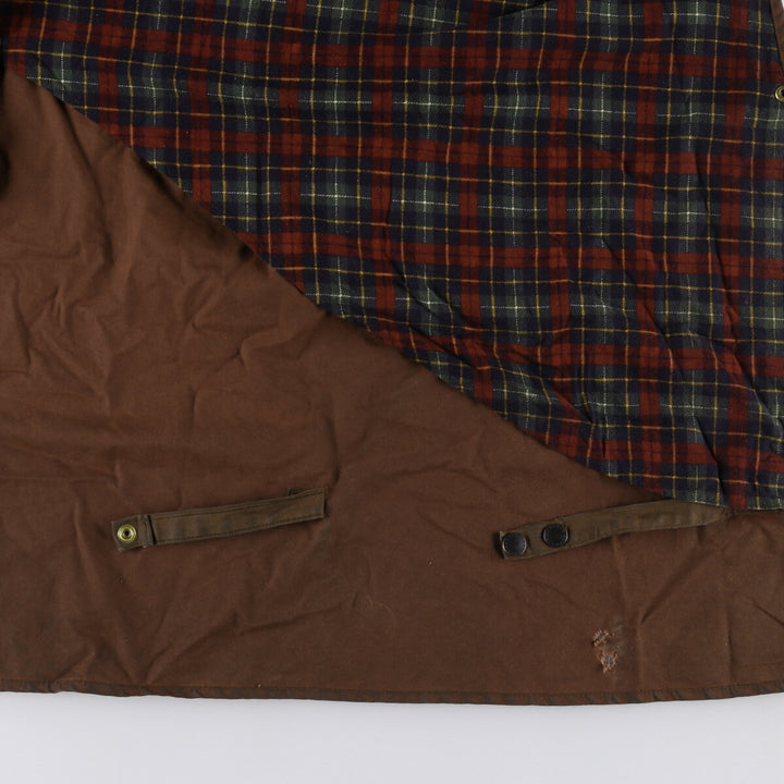 90'S Barbour Backhouse Old 3 Warrant Waxed Cotton Oiled Coat Made in New Zealand C38 Men's M size /eaa496667