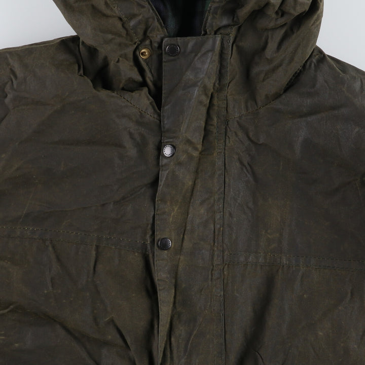 00'S Barbour DURHAM 3 Warrant Waxed Cotton Oiled Jacket Made in England C44 Men's L size /eaa496668