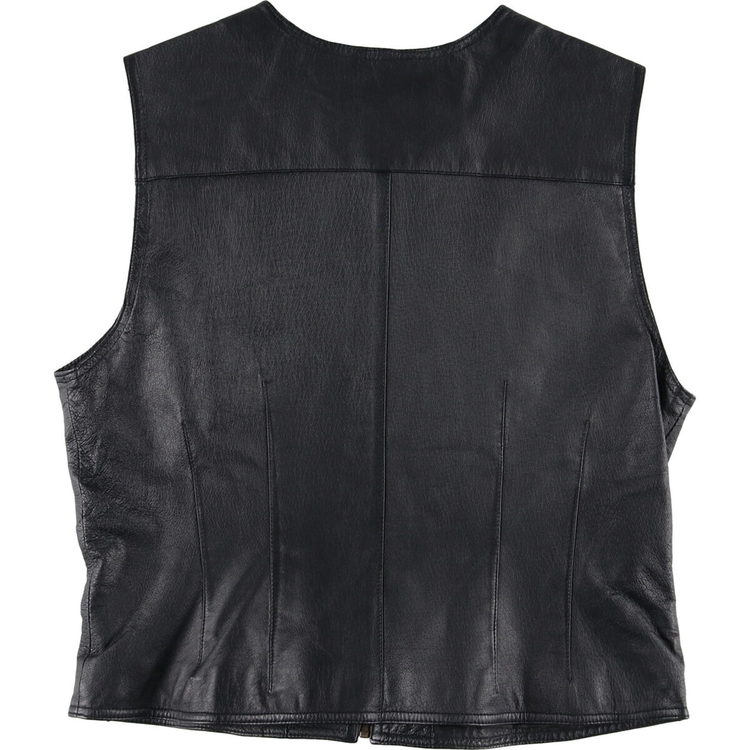 AMANDO SMITH Leather vest for women, equivalent to XL /eaa496721