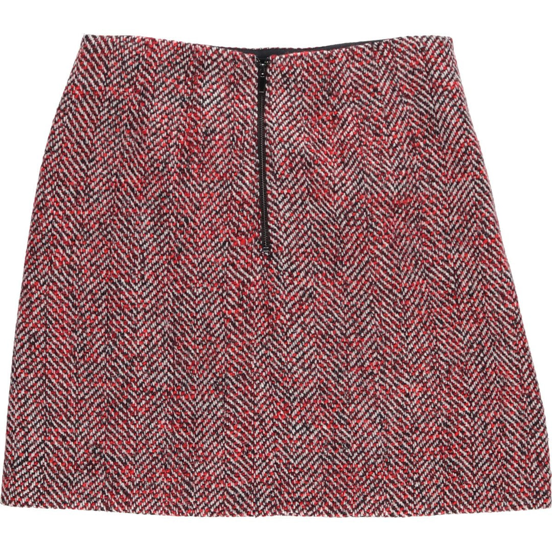 LOFT all-over pattern wool trapezoid mini skirt, women's size L /eaa496728