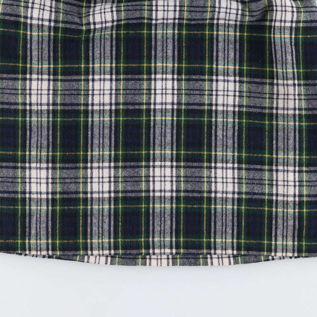 THE TOG SHOP Tartan Check Wool Half-Length A-Line Skirt Made in USA Women's L size /eaa496733