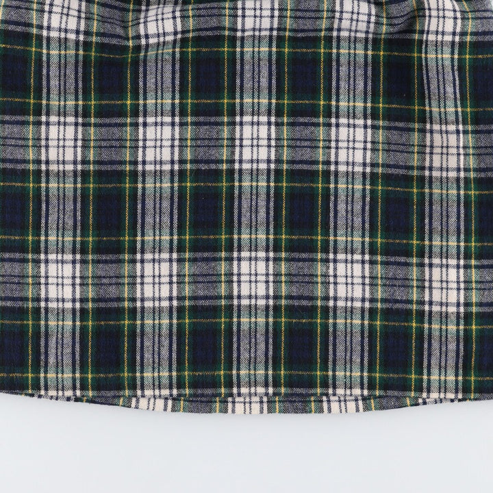 THE TOG SHOP Tartan Check Wool Half-Length A-Line Skirt Made in USA Women's L size /eaa496733