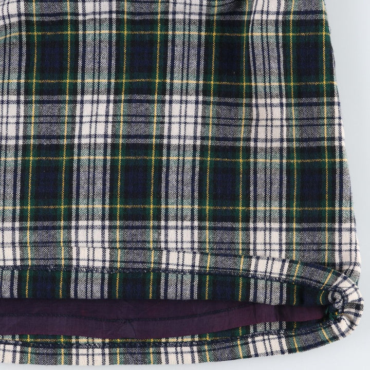 THE TOG SHOP Tartan Check Wool Half-Length A-Line Skirt Made in USA Women's L size /eaa496733