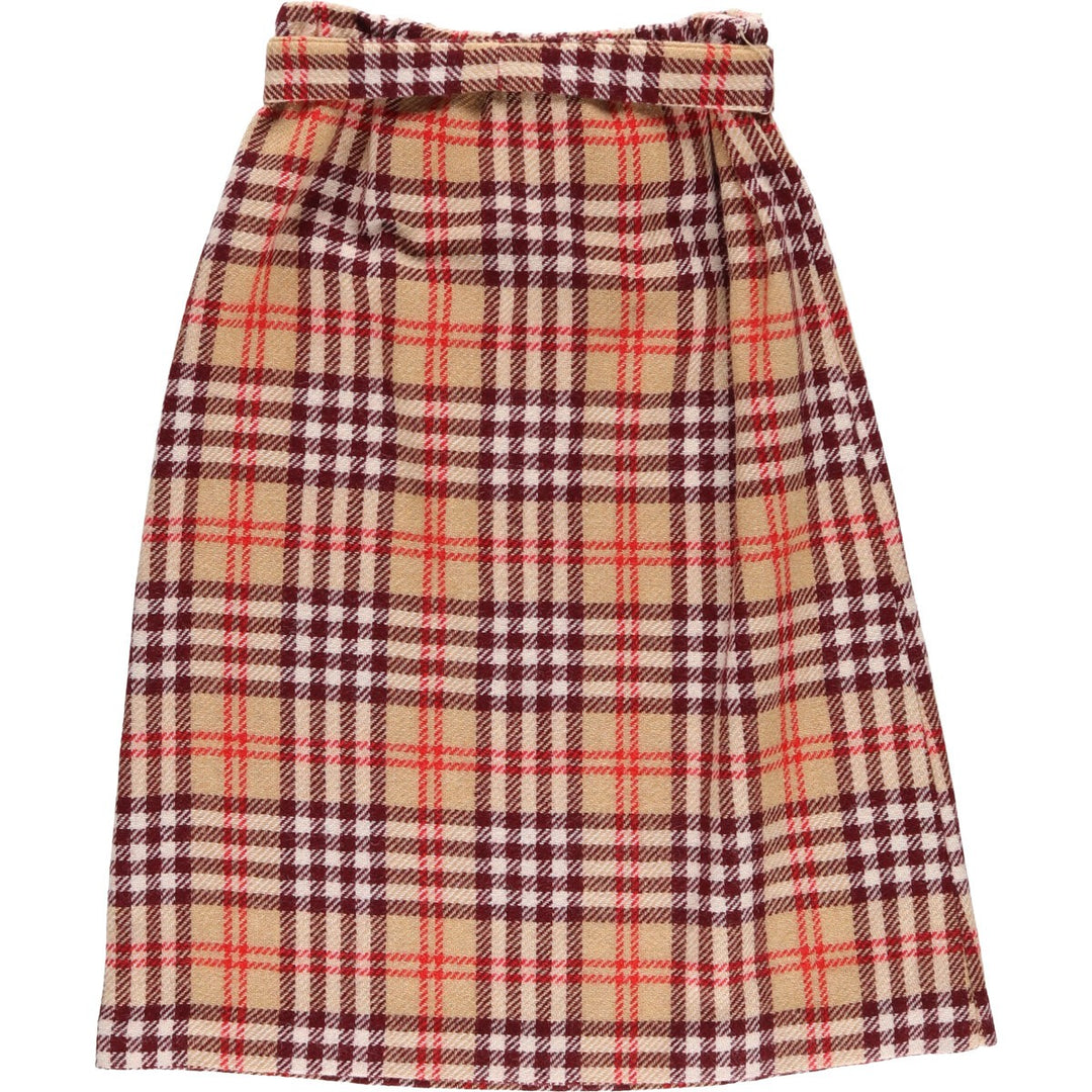 Copley Square Ltd Tartan Check Wool Half-Length A-Line Skirt Made in USA Women's XXL /eaa496734