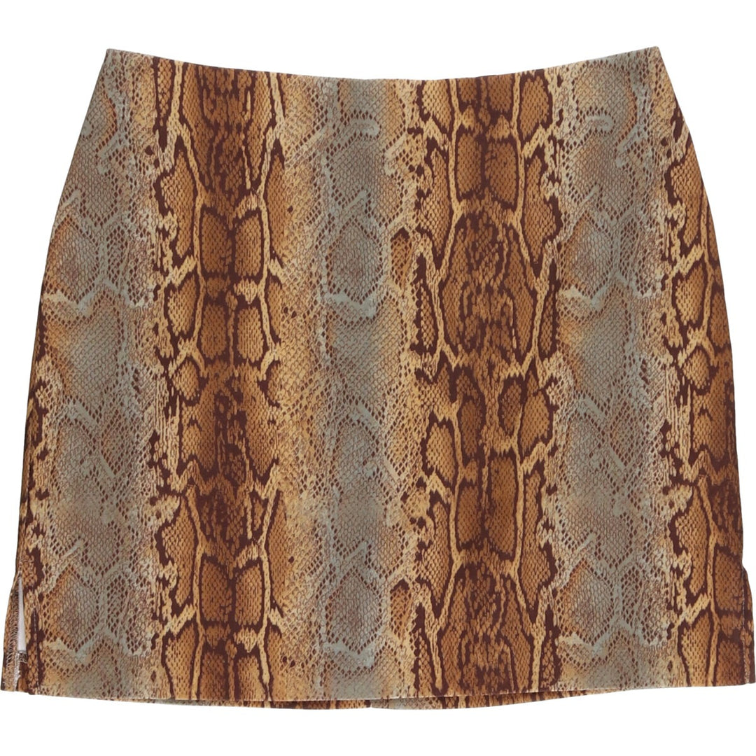 WINDSOR Snake Pattern Python Pattern Tight Mini Skirt Made in USA Women's L size /eaa496748