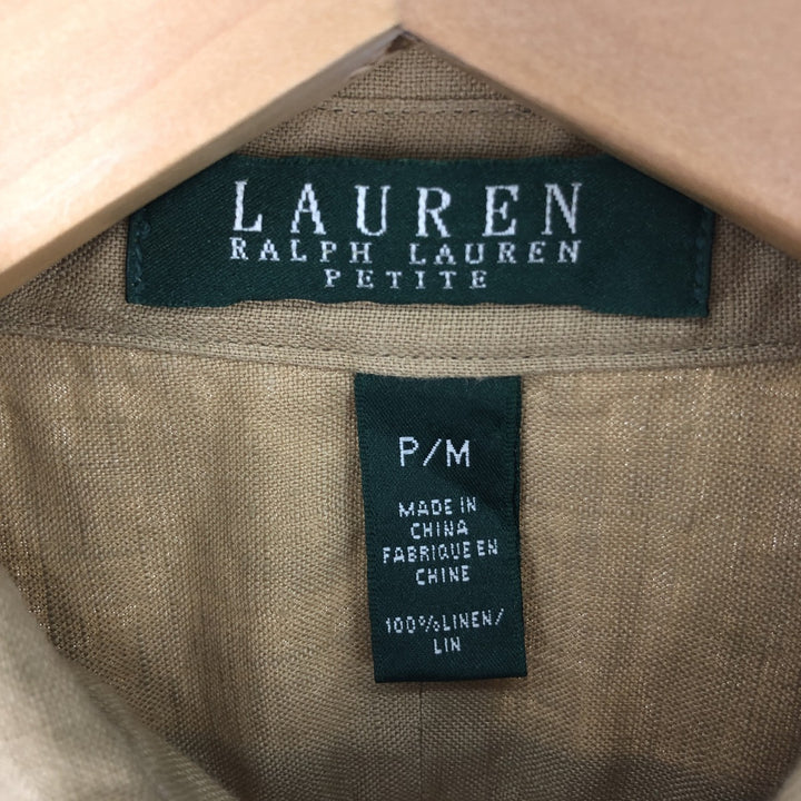 Ralph Lauren LAUREN Lauren Long Sleeve Linen Shirt Women's M Size / eaa496750