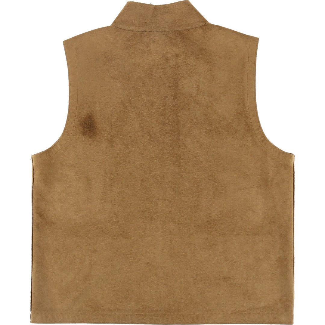 90'S Ralph Lauren LAUREN Lauren faux suede leather vest, women's size M, vintage / eaa496795