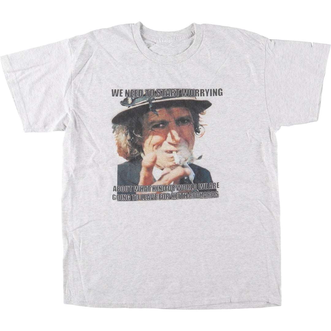 KEITH RICHARDS Band T-shirt, Men's L size /eaa496808