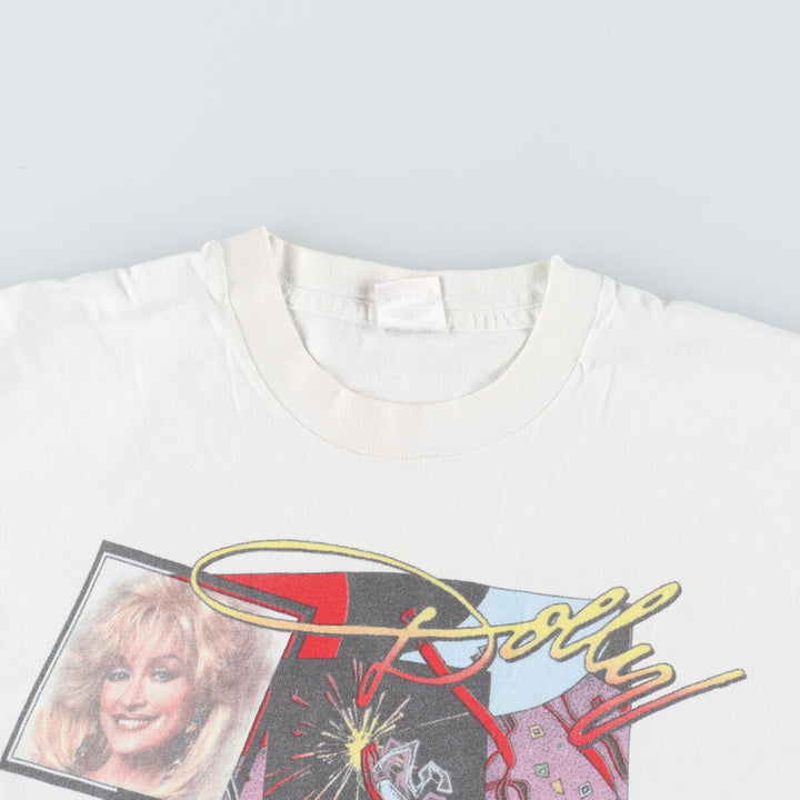 90'S Fruit of the Loom Dolly Parton Band T-Shirt, Made in USA, Men's L Size, Vintage /eaa496823