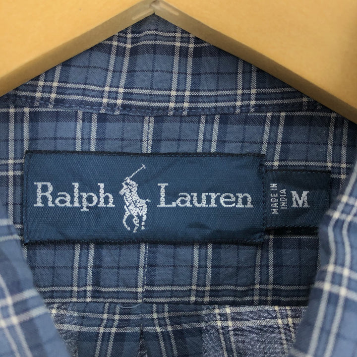 Ralph Lauren long sleeve button down check shirt, men's size M / eaa496841