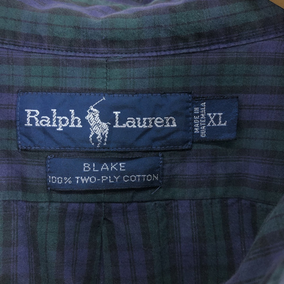 Ralph Lauren BLAKE long sleeve button down check shirt men's XL equivalent /eaa496843