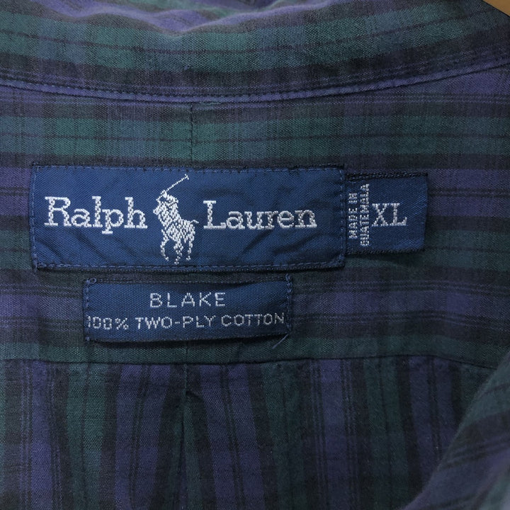 Ralph Lauren BLAKE long sleeve button down check shirt men's XL equivalent /eaa496843