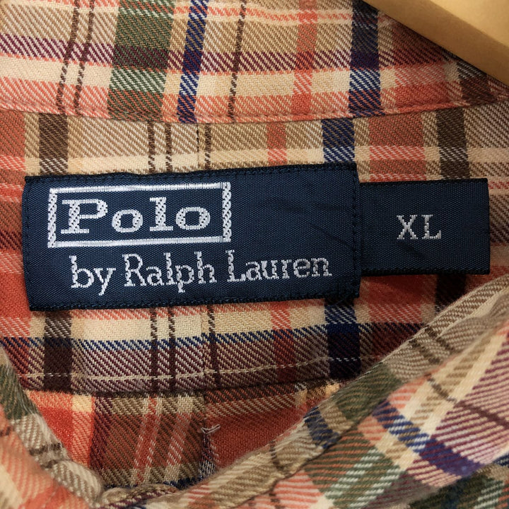 Ralph Lauren POLO by Ralph Lauren Long Sleeve Cotton Check Shirt Men's XL /eaa496854