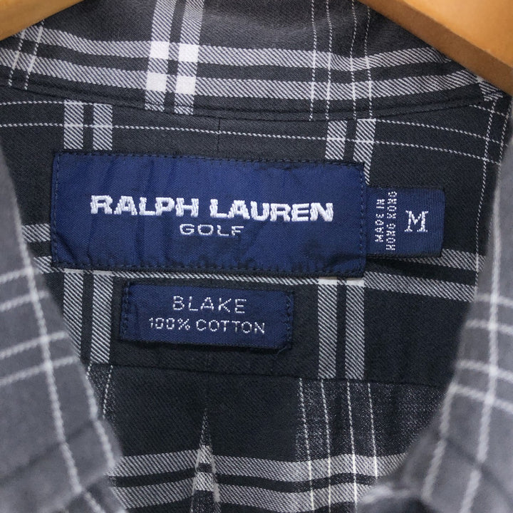 Ralph Lauren RALPH LAUREN GOLF Long Sleeve Button Down Check Shirt Men's M / eaa496856