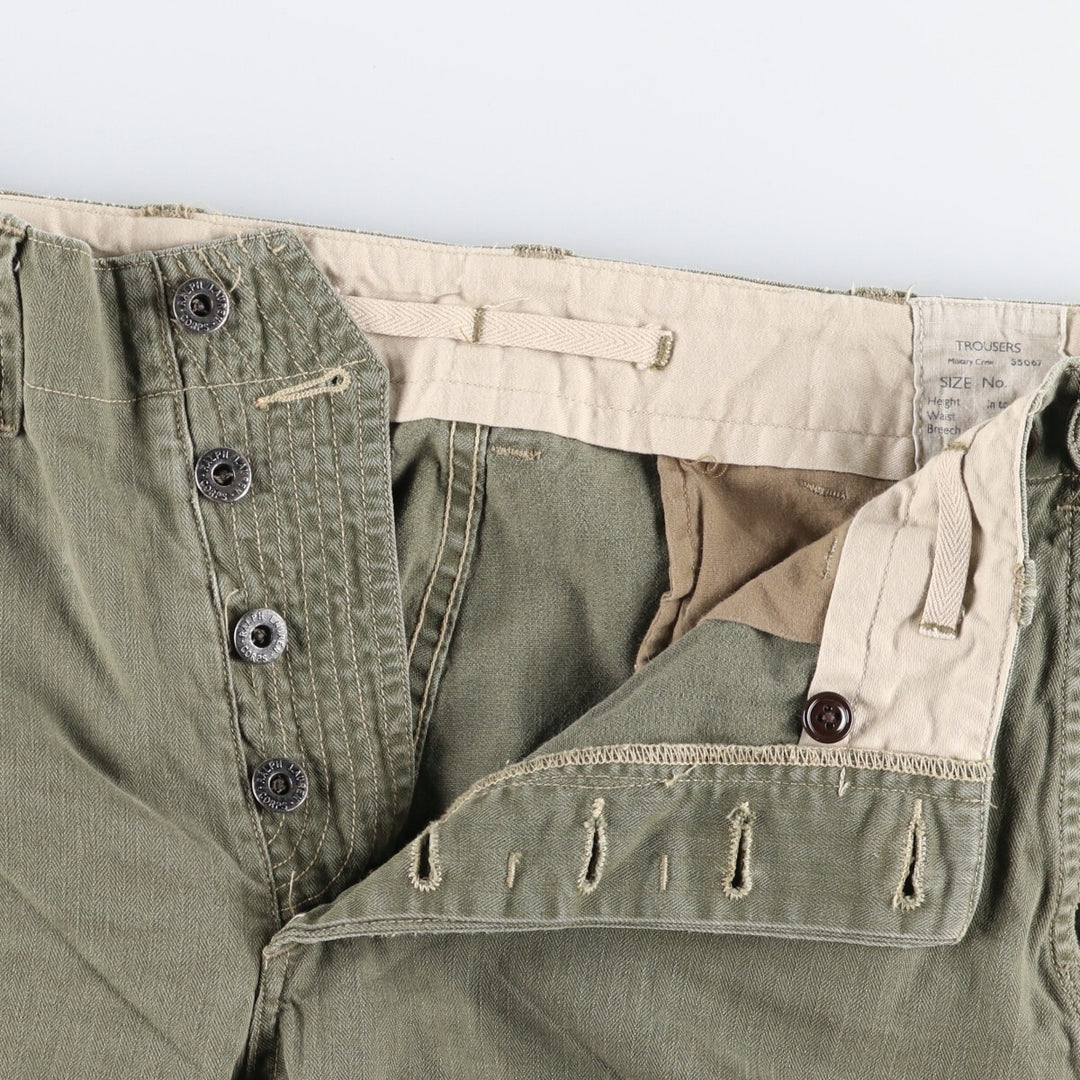 POLO by Ralph Lauren British Army Sampling Herringbone Military Pants Men's W36 equivalent / eaa496905