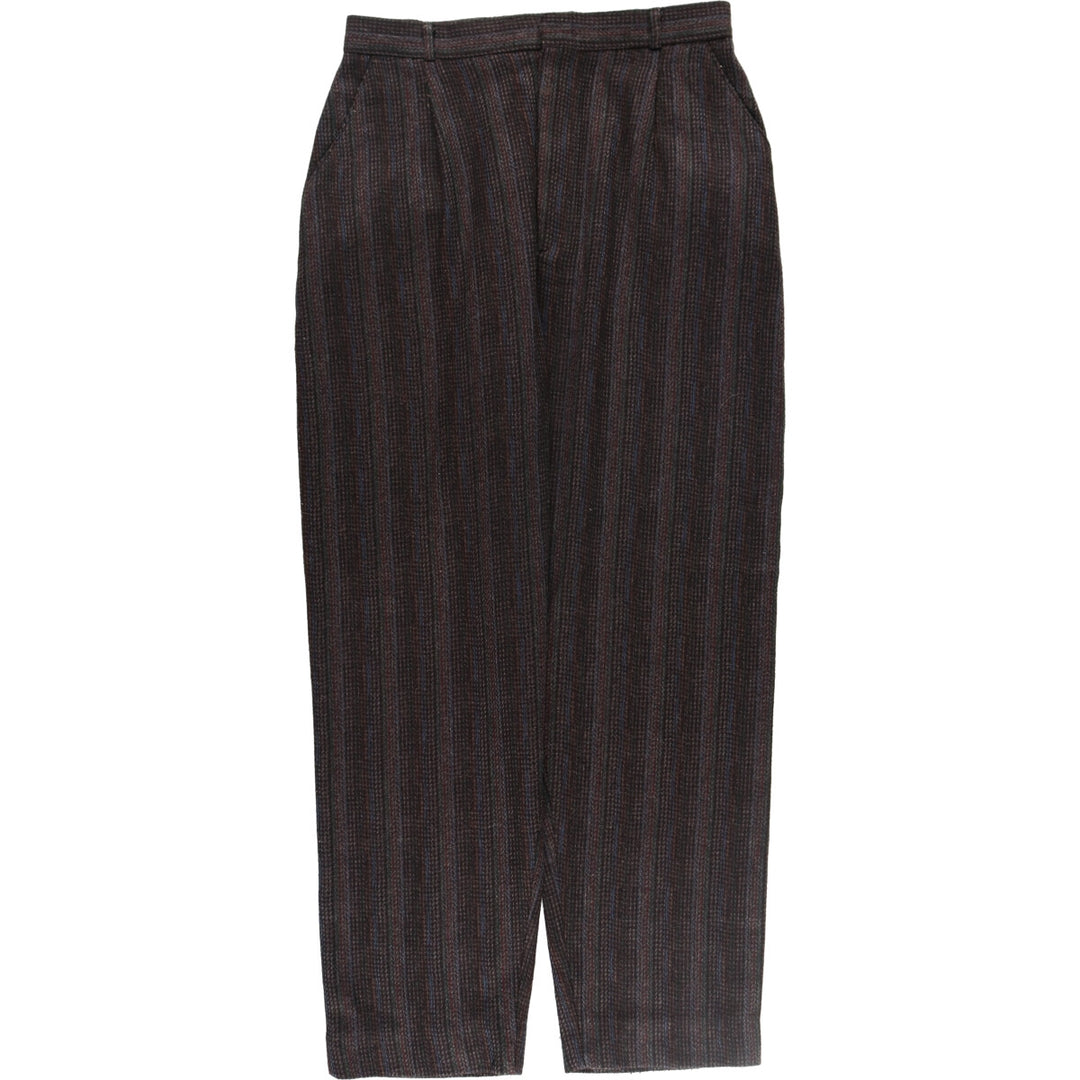 ~90'S LORD ISAACS Stripe Pattern One-tuck Slacks Wide Pants Made in USA Men's W30 Vintage /eaa496910