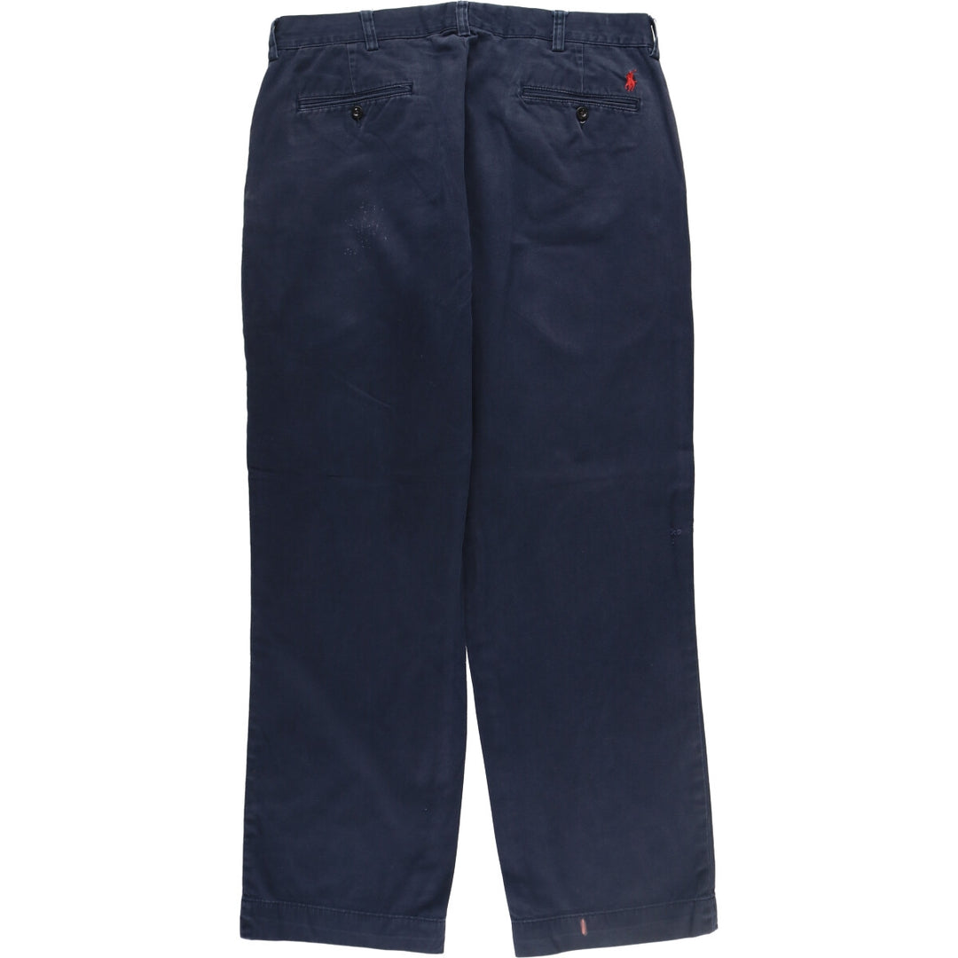 Ralph Lauren POLO by Ralph Lauren Chino Pants Men's W36 cotton navy blue type Vintage Second Hand