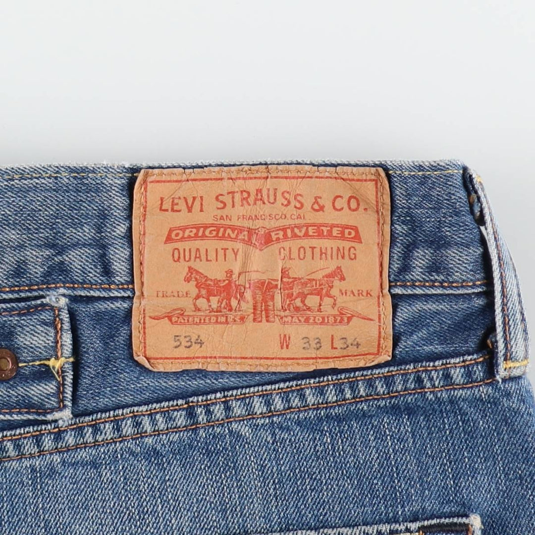 Levi's 534 Euro model tapered denim pants for men, equivalent to W36 / eaa497032