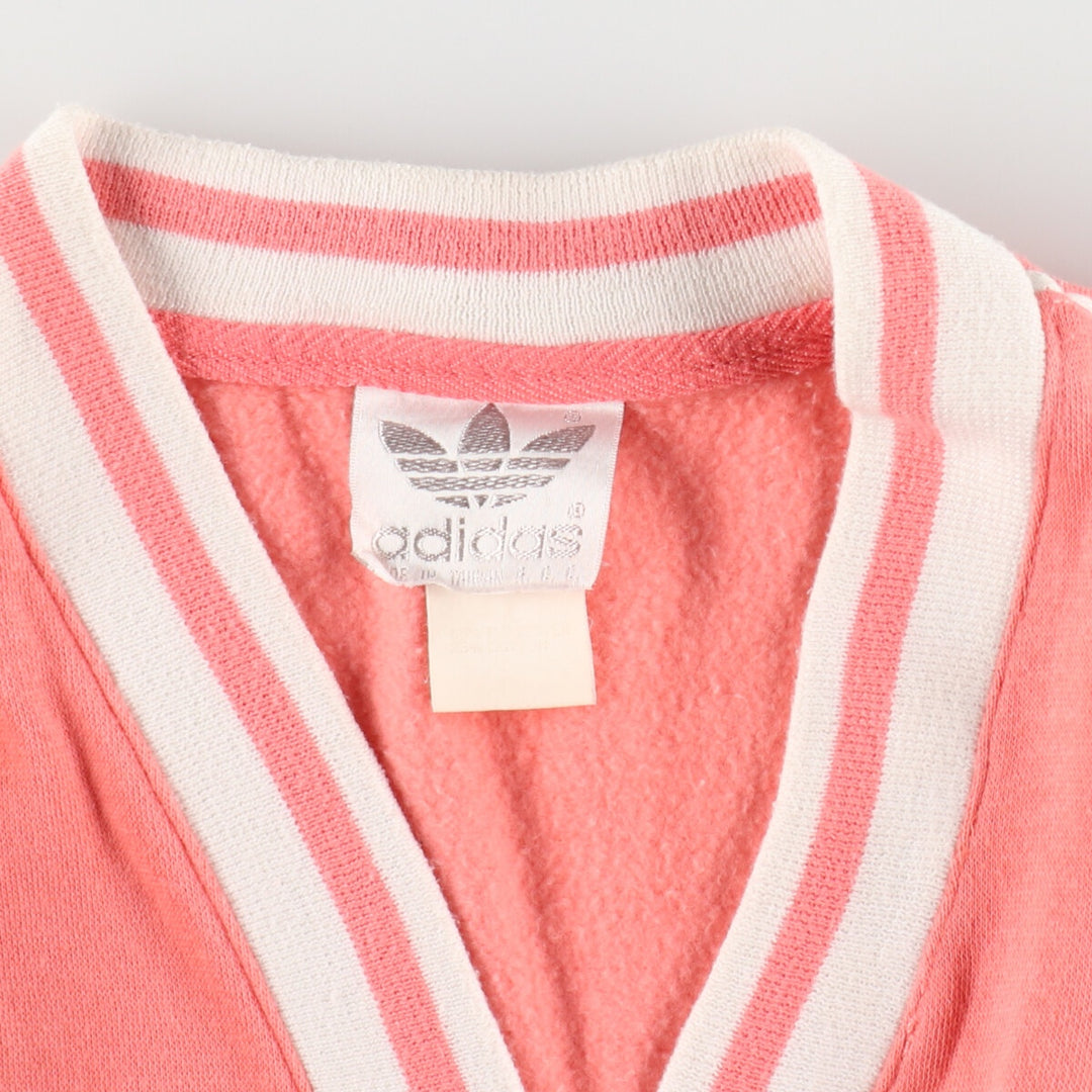 80'S Adidas Sweat Snap Cardigan Women's Size L Vintage / eaa497054