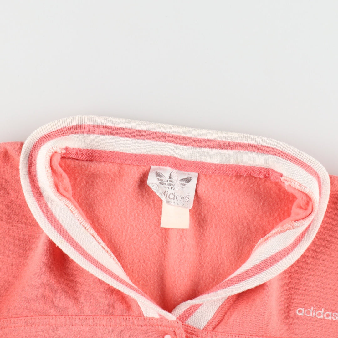 80'S Adidas Sweat Snap Cardigan Women's Size L Vintage / eaa497054