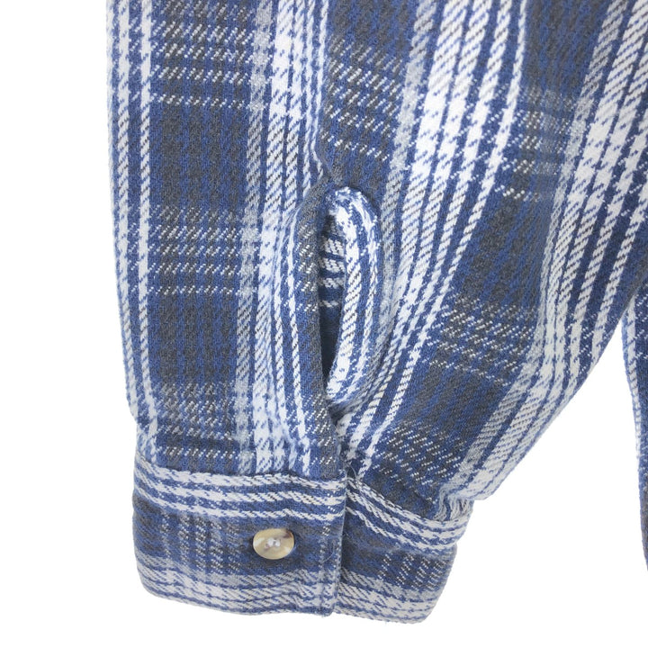 Vintage 80s-90'S long sleeve flannel check shirt made in USA, size L for men /eaa497122