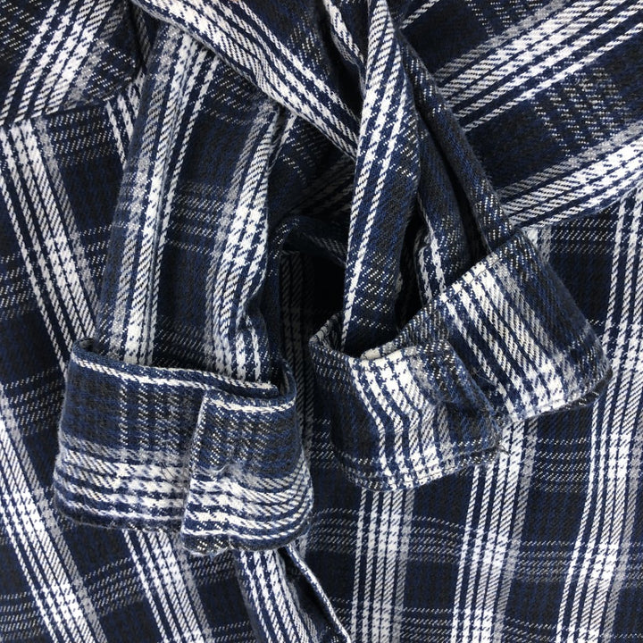 Vintage 80s-90'S long sleeve flannel check shirt made in USA, size L for men /eaa497122