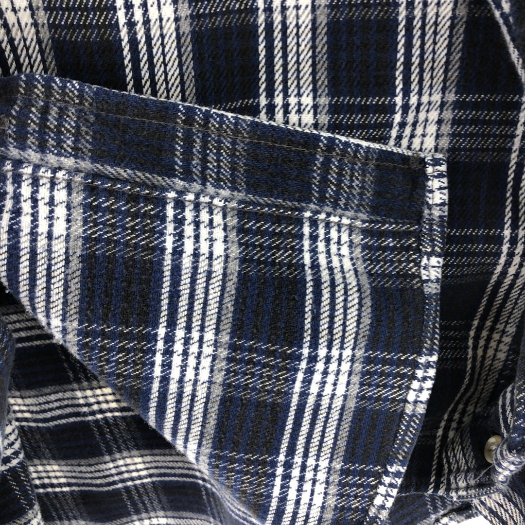 Vintage 80s-90'S long sleeve flannel check shirt made in USA, size L for men /eaa497122