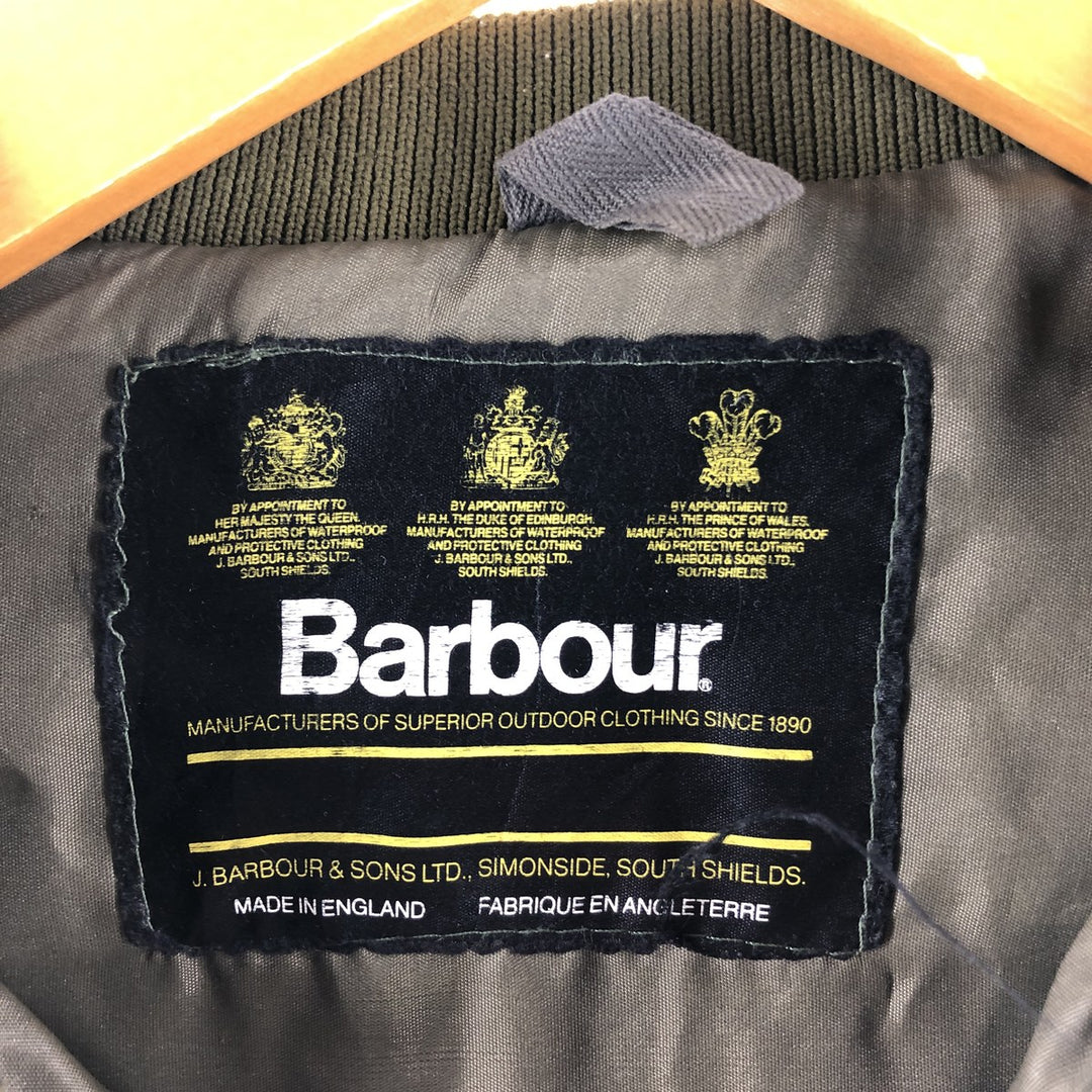 90'S Barbour Old 3 Warrant Padded Quilted Vest Made in England Men's L Size Vintage /eaa497167