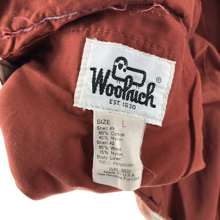 70'S WOOLRICH Buffalo Check Reversible Padded Vest Made in USA Men's L Size Vintage /eaa497173