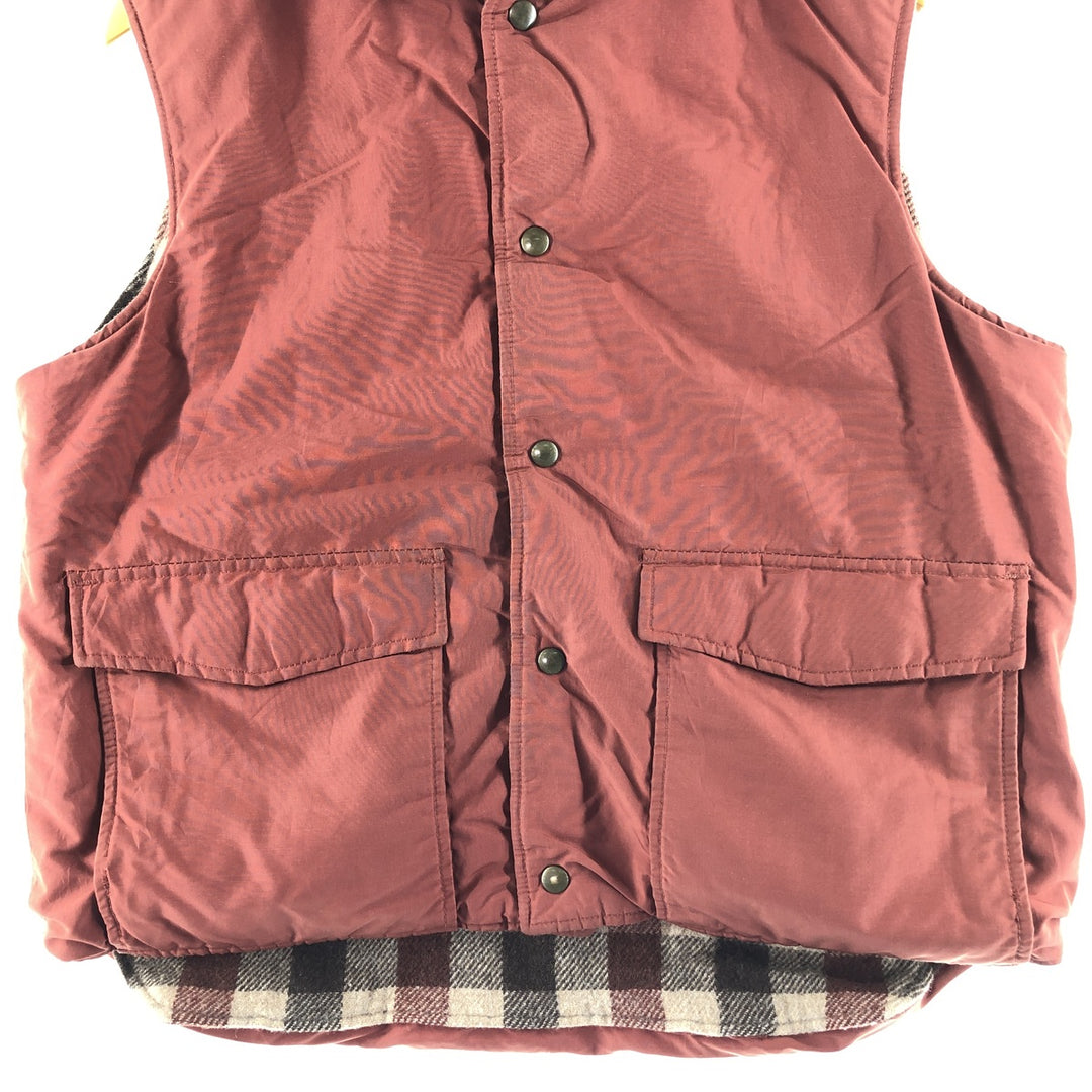 70'S WOOLRICH Buffalo Check Reversible Padded Vest Made in USA Men's L Size Vintage /eaa497173