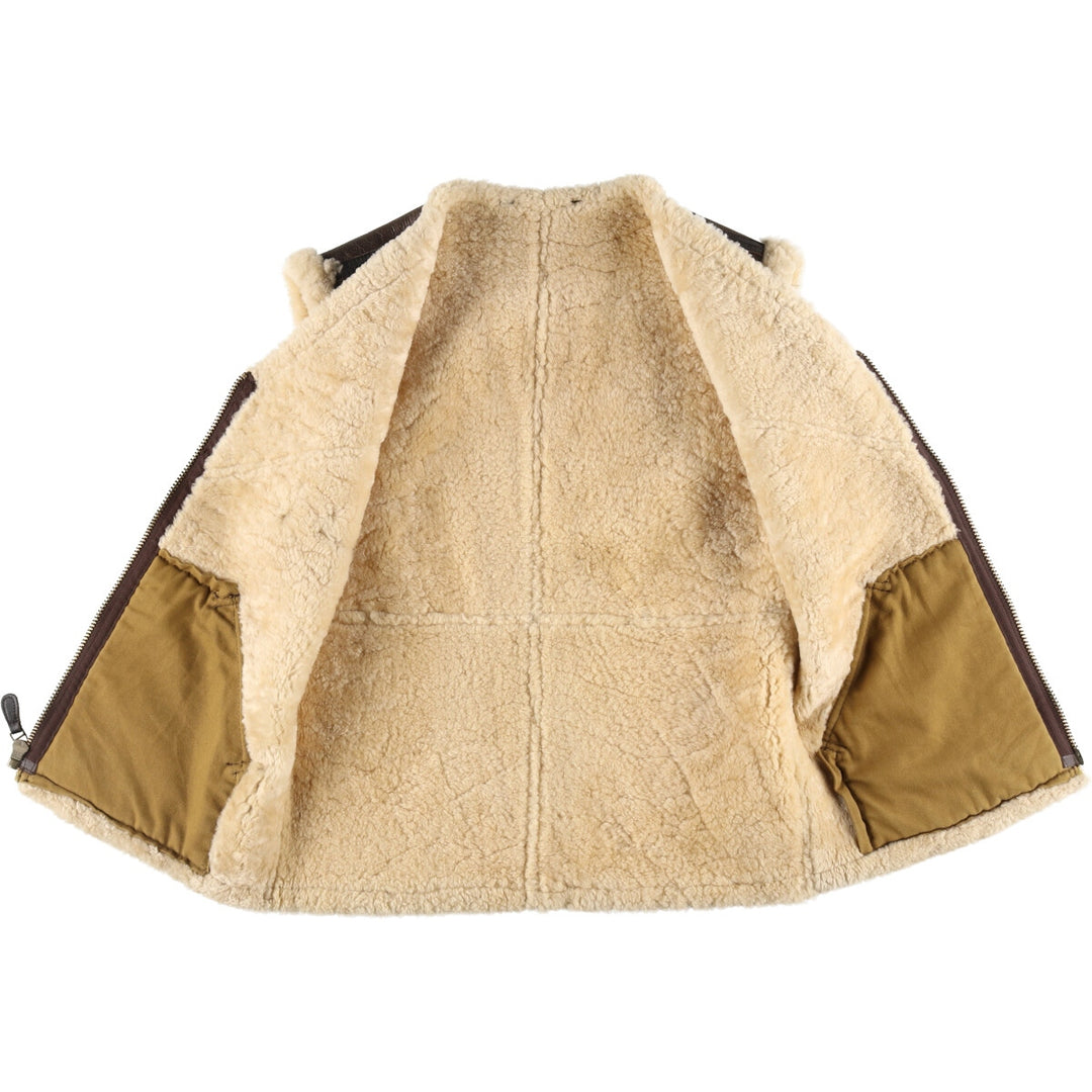 Sheepskin mouton vest for women, size L / eaa497304