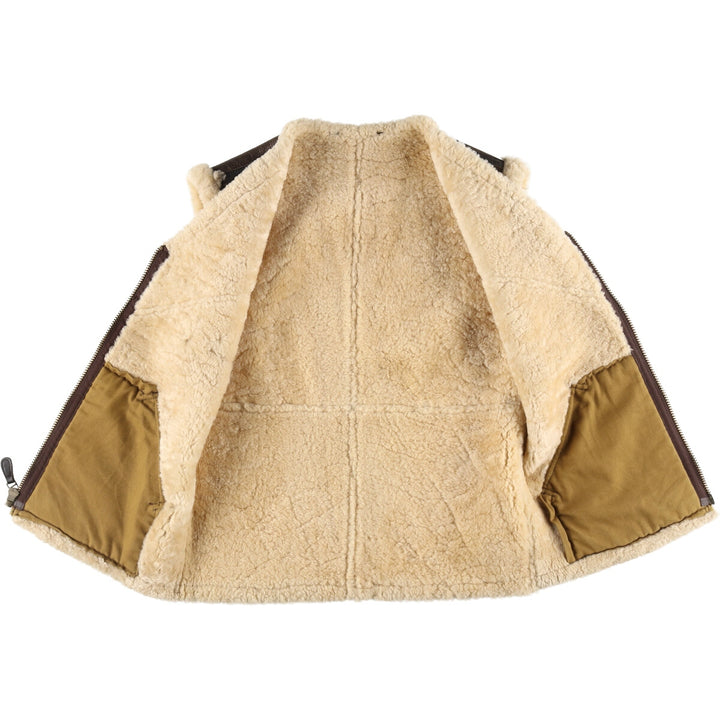 Sheepskin mouton vest for women, size L / eaa497304