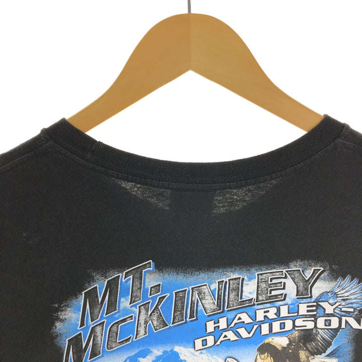 Big size Harley-Davidson back print long T-shirt, men's XXXL equivalent / eaa497357