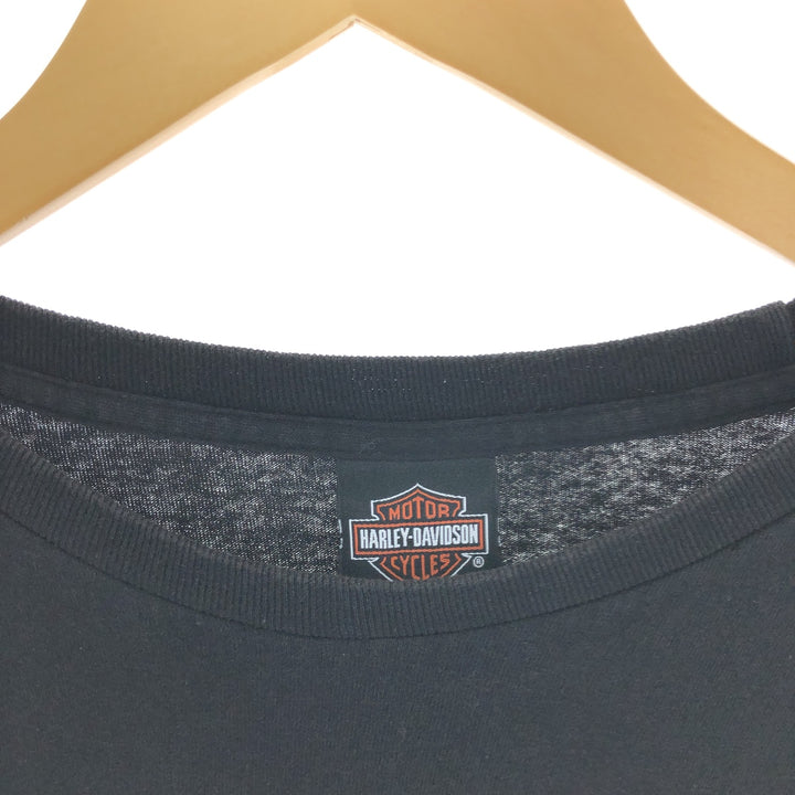 Big size Harley-Davidson back print long T-shirt, men's XXXL equivalent / eaa497357