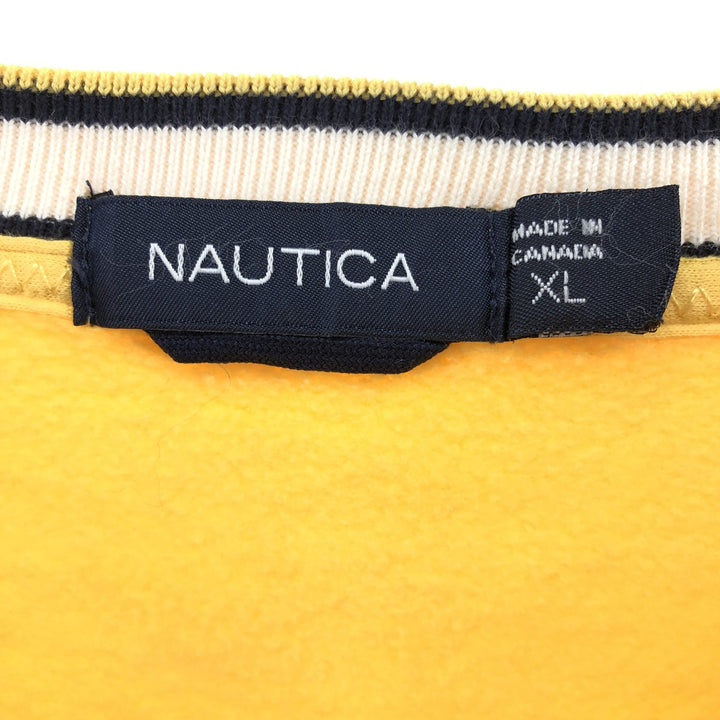 NAUTICA One Point Logo Sweatshirt Trainer Made in Canada Men's XL /eaa497361