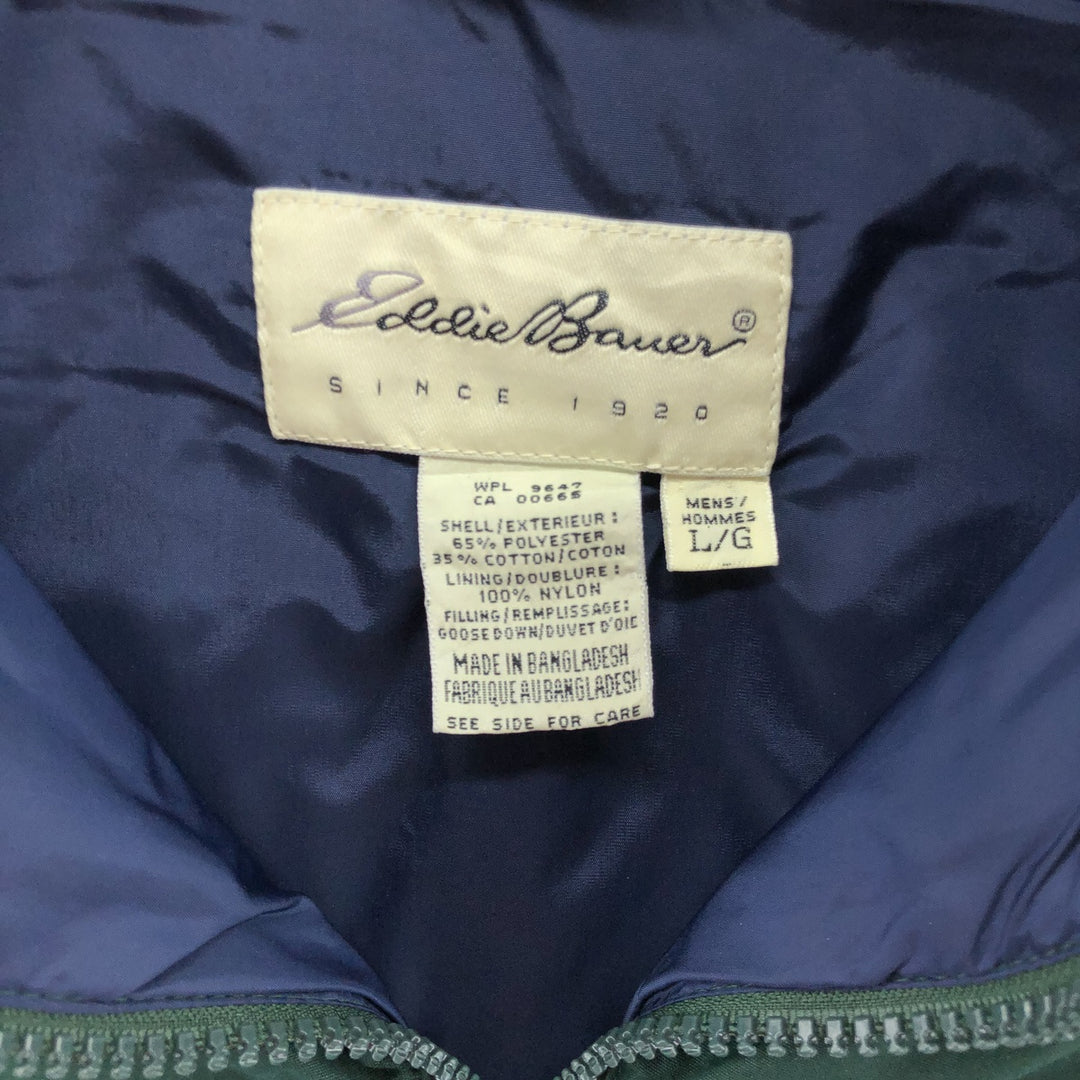 ~00'S Eddie Bauer goose down vest, men's size L / eaa497375